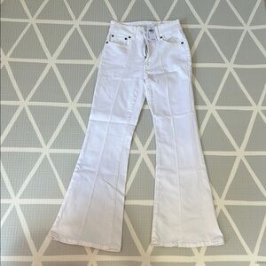 Women's White Flared Jeans